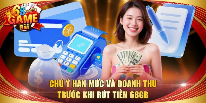Chú ý hạn mức và doanh thu trước khi rút tiền 68GB