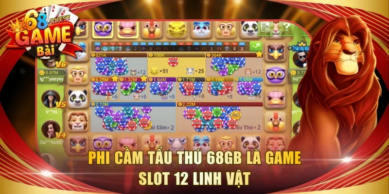 Phi Cầm Tẩu Thú 68GB là game slot 12 linh vật
