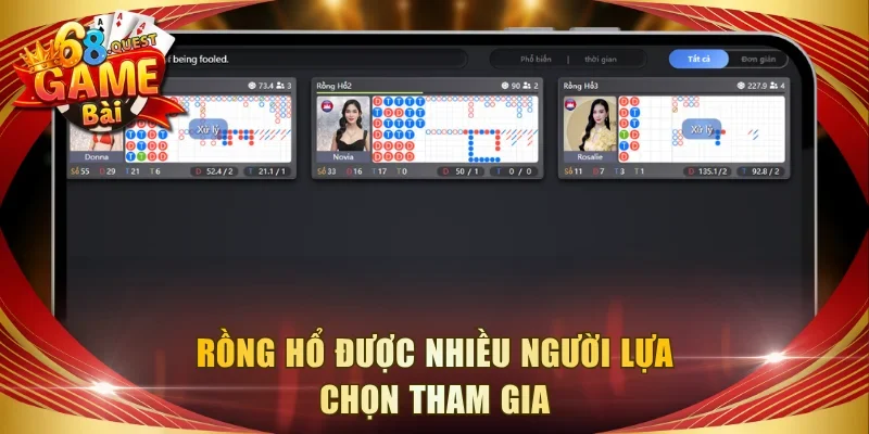 Rồng Hổ được nhiều người lựa chọn tham gia